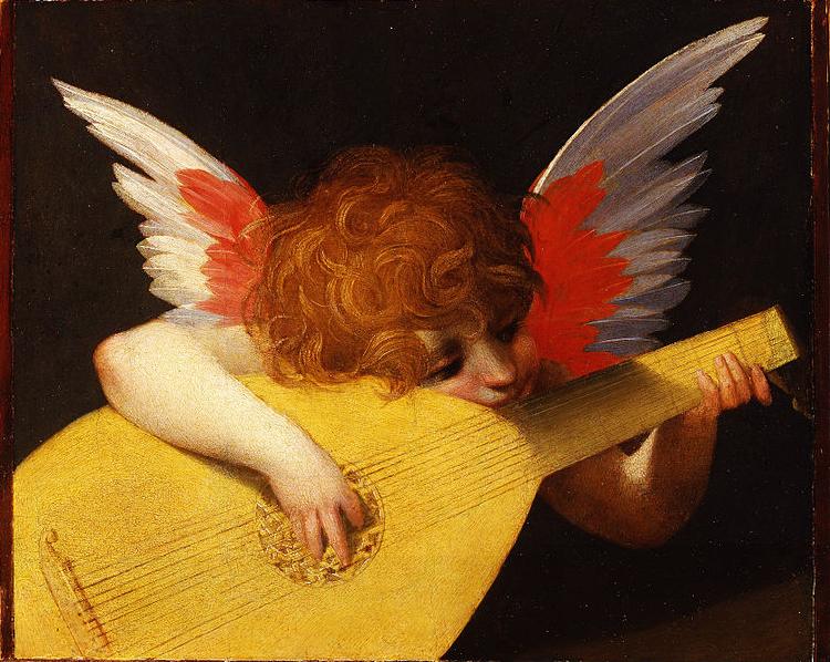 Rosso Fiorentino Putto che suona oil painting picture